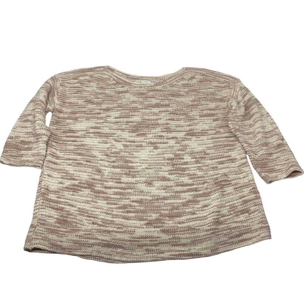 Pure J Jill Sweater Woven Sweater Top Boat Neckline Small Petite Oversized Read - Picture 13 of 13